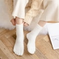 thumbnail image 2 of lionlar Thermal Five, Fun Toe Floor Slippers Toe Separated White, 2 of 8
