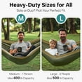 thumbnail image 2 of Camping Hammock 500 lbs Capacity, Portable Hammocks with Tree Straps & Attached Carry Bag, Camping Essentials Gear, Perfect for Outside Indoor Hiking Beach Backpack Travel, 2 of 7