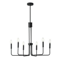 Aiwen 6 Lights Candle Shape Chandelier Industrial Hanging Ceiling Light
