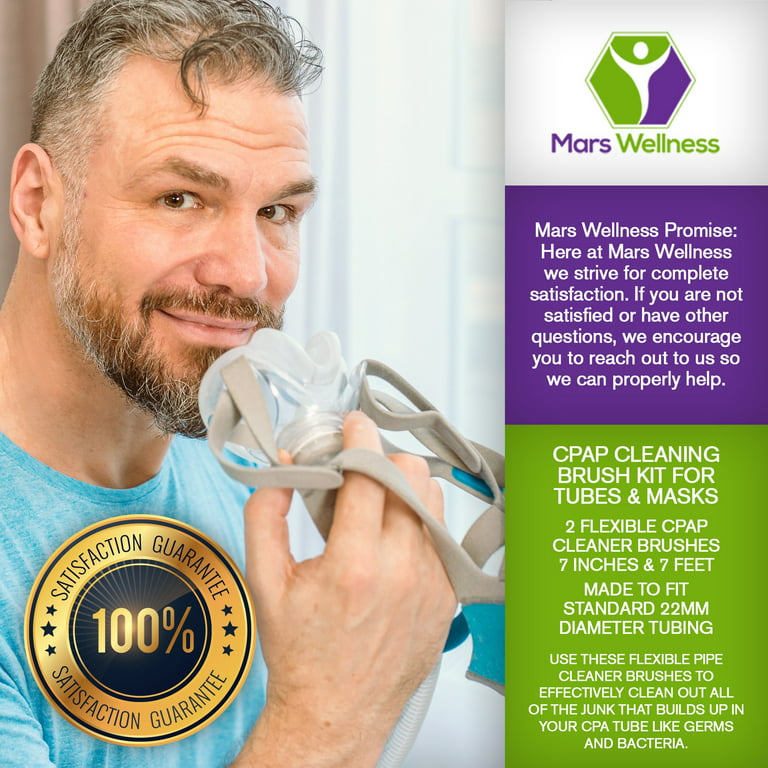 Mars Wellness CPAP Cleaning Brush Kit for Tubes & Masks - 2