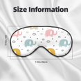 thumbnail image 3 of Rocae Little Elephant for Mask for Women Men, Luxury Eye Cover Eye Shade with Adjustable Strap for Travel, Nap, Meditation, 3 of 7