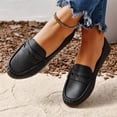 thumbnail image 6 of Nestiefly Women's Comfortable & Lightweight Penny Loafers Slip-Ons Business Casual Dress Shoes Work Office Flat Walking Shoes for Women Black 40, 6 of 9