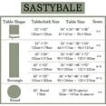 thumbnail image 4 of SASTYBALE Sqare Tablecloth - Linen Textured Table Cloth Water Resistant Wrinkle Free Washable Fabric Table Cover for Spring Summer Kitchen Dining Tabletop Decoration, 52 x 52 Inch, Sage Green, 4 of 9