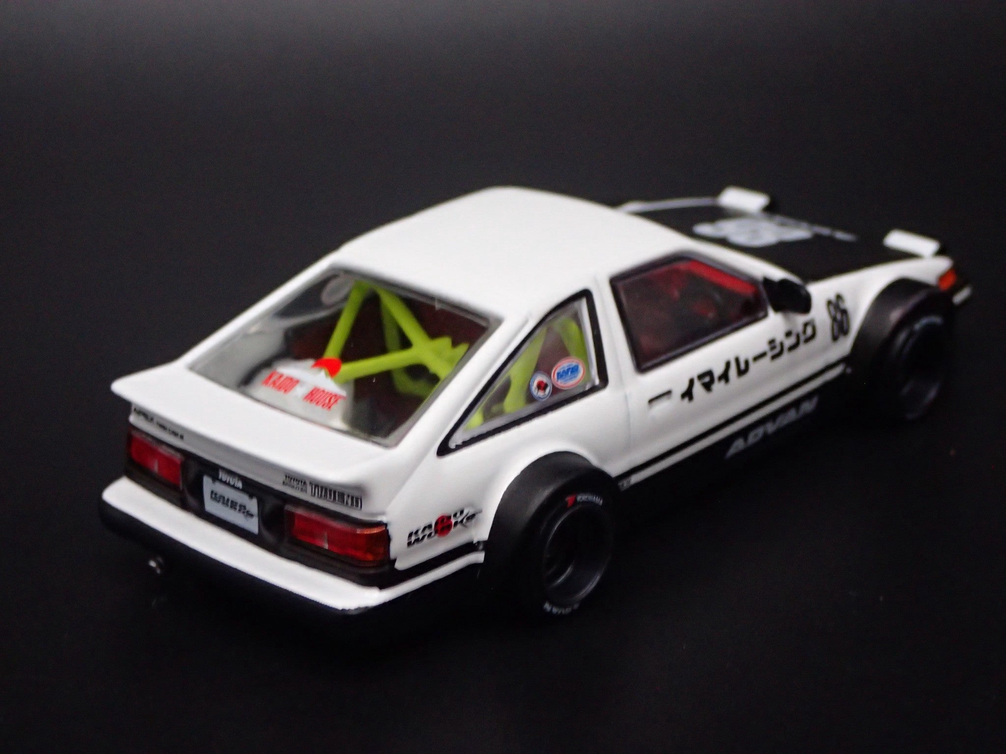Open Box 1983-1987 TOYOTA AE86 SPRINTER TRUENO KAIDO HOUSE 1/64 SCALE DIECAST MODEL CAR