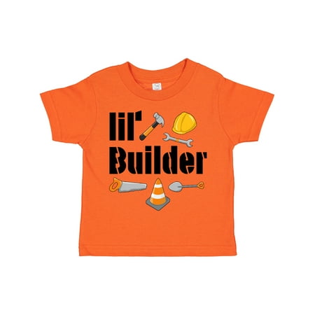 

Inktastic Lil Builder- Future Construction Worker Gift Toddler Boy or Toddler Girl T-Shirt