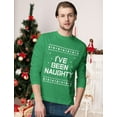 thumbnail image 2 of Tstars Men's Ugly Christmas I'm on the Naughty List Funny Holiday T-Shirt, 2 of 6