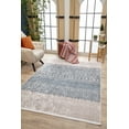 thumbnail image 4 of Morelia Blue Modern Polyester Area Rugs for Living Room Washable Rugs Boho Moroccan Area Rug Soft Geometric Bohemian Distressed Indoor Rug for Bedroom Dining Room Office Foldable Nonslip Rug, 4 of 9