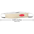 thumbnail image 2 of Case XX Knives Muskrat Smooth Natural Bone Stainless Pocket Knife, 2 of 4