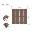thumbnail image 3 of 44PCS Plastic Interlocking Deck Tiles,Patio Deck Tiles,12"x12" Square Waterproof Outdoor, 3 of 5