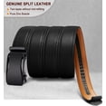 thumbnail image 3 of Mens Ratchet Belt,Leather Adjustable Slide Belt For Gift Mens Dress Casual 1 3/8",Size Adjustable, 3 of 8