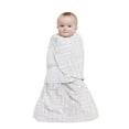 HALO SleepSack Swaddle, Microfleece, Gray Big Baby Words, Small