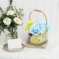 thumbnail image 6 of Girl Flower Basket With Handheld Golden Crafts Basket Flower Bundle for Wedding Christmas Theme Party, 6 of 11