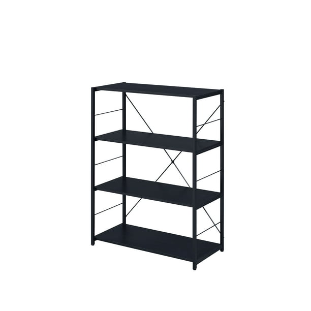 Acme Furniture Tesadea Bookshelf In Black Finish Walmart Com Walmart Com
