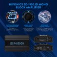 thumbnail image 3 of Hifonics Zeus Delta 1950 Watt Mono Block Mobile Car Amplifier, ZD-1950.1D, 3 of 10