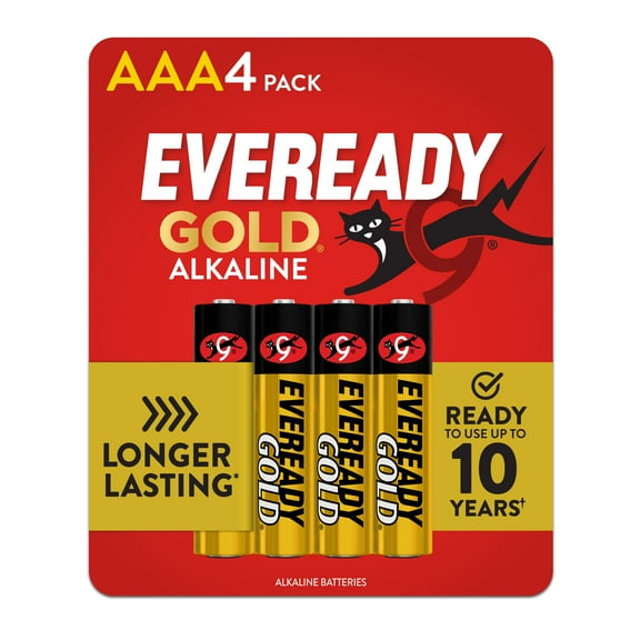 EVEREADY GOLD AAA Batteries, 4 pk