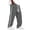 Dark Gray, variant on Athletic Pants for Men Loose Fitted Drawstring Elastic Waist Summer Outdoor Basketball Workout Full Length Pants for Men
