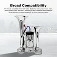thumbnail image 3 of Dual 600DB Dual Trumpets, Super Loud Horns Kit With Compressor Universal For 12V Cars Motorcycles Trucks Trains Boats, 3 of 5