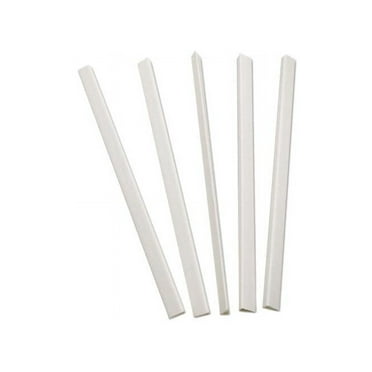 34447 C-line Slide-'n-Grip Binding Bars for Report Covers, 40-Sheet Capacity, White, 100/Box