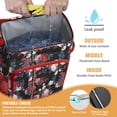 thumbnail image 2 of Travel Cooler Bag - Pioneer Flower Floral Print Pattern Camping Beer Cooler Backpack with Bottle Opener- Waterproof Insulated Picnic Backpacks - Cooler Bag for Beach, 2 of 6