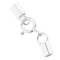 thumbnail image 2 of kusrkot 4x925 Fermoir Kumihimo en Tube Sterling Embouts Bijoux DIY Trouvailles 2,5mm 4 Pcs, 2 of 9