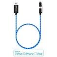 thumbnail image 2 of [ MFi Certified]  2-in-1 Flowing EL Light 8-pin and Micro USB Data Sync Charging Cable for  X/ 8 Plus/ 8/ 7 Plus/ 7/ 6 Plus and Android Phones Tablets, 2 of 6