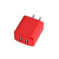 thumbnail image 4 of Methold de teléfono móvil con enchufe de EE. UU., adaptador de carga de viaje USB Dual, cabezal de carga rápida de energía Melon rojo 10piezas, 4 of 6