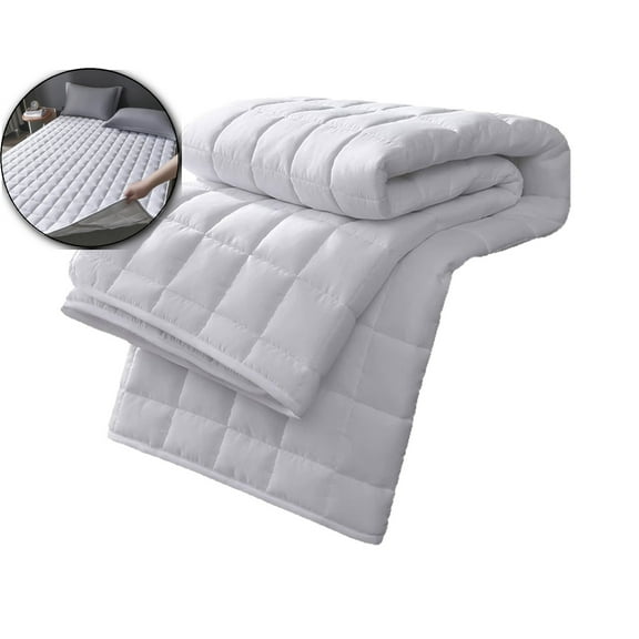 VQPeo Thickened Polyester Mattress Pad, Washable Bed Mattress, Breathable Fiber Sleeping Pad for Dormitory Comfort & Compact Storage