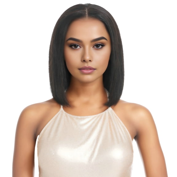 RYHAIR 10 inches 100% Human Hair 13x4 HD Lace Front Bob Wig with Pre Plucked Natural Hairline for Women