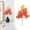 Yellow, variant on FXMLRLK 1 Pcs Fall Artificial Maple Leaves Decorations Large Size Autumn Fall Leaves Bulk Faux Thanksgiving Mixed Colored Fake Harvest Leaf Decor for Crafts Wedding Party Table Decor