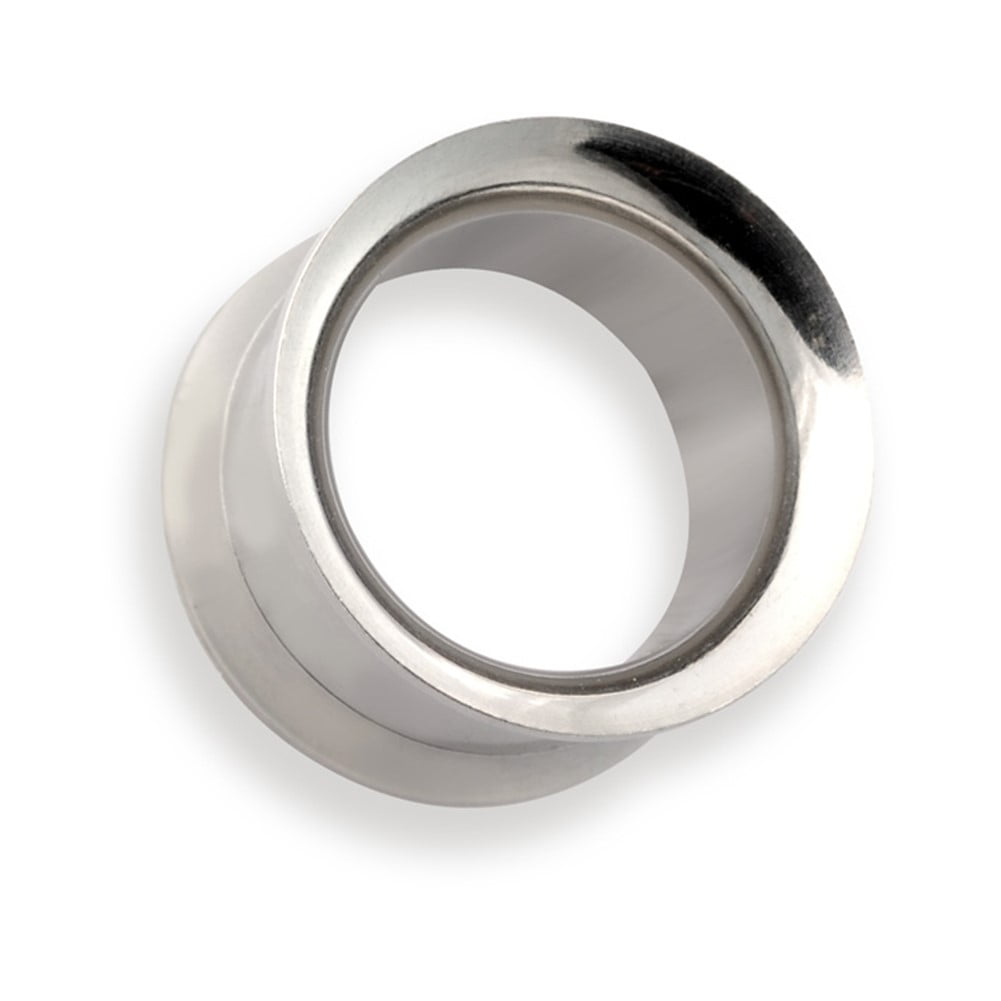 MsPiercing Pair Of Stainless Steel Double Flare Tunnel,Gauge