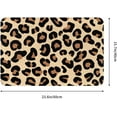 thumbnail image 3 of Leopard Print Doormat Front Door Rug, 24"X16" Absorbent Machine Washable Inside Door Mat, Non Slip Low-Profile Entrance Rug for Entry, Back Door, 3 of 6