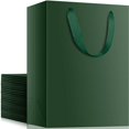 thumbnail image 1 of Bolsas de regalo de papel EUSOAR 25 piezas verdes 20x10x28 cm, 1 of 7