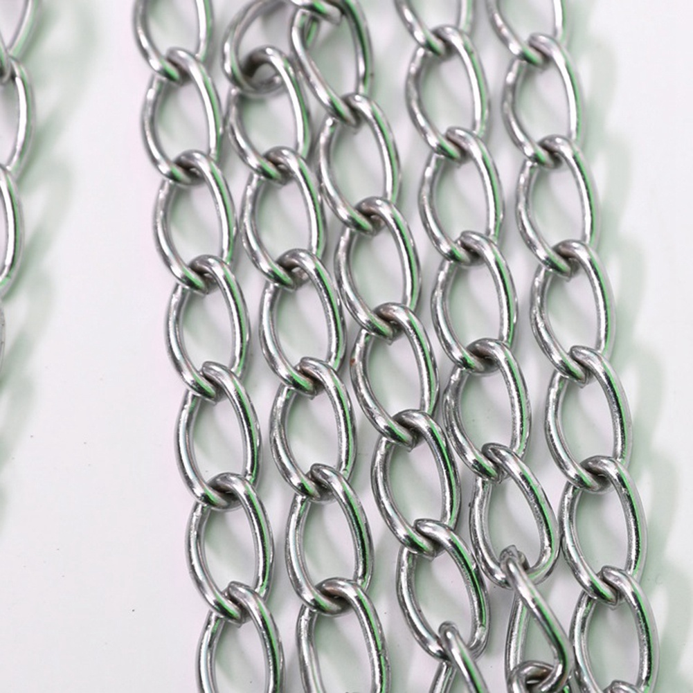 Sport Iron Chain Basketball Net Outdoor 12 Standard Heavy Duty Basketball Goal Replacement Net,Silver