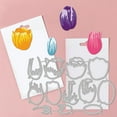 thumbnail image 4 of 2Pcs Slayered Tulips Metal Die Cut Cutting Die Stencils for Card Making DIY Scrapbooking Photo Album, 4 of 8