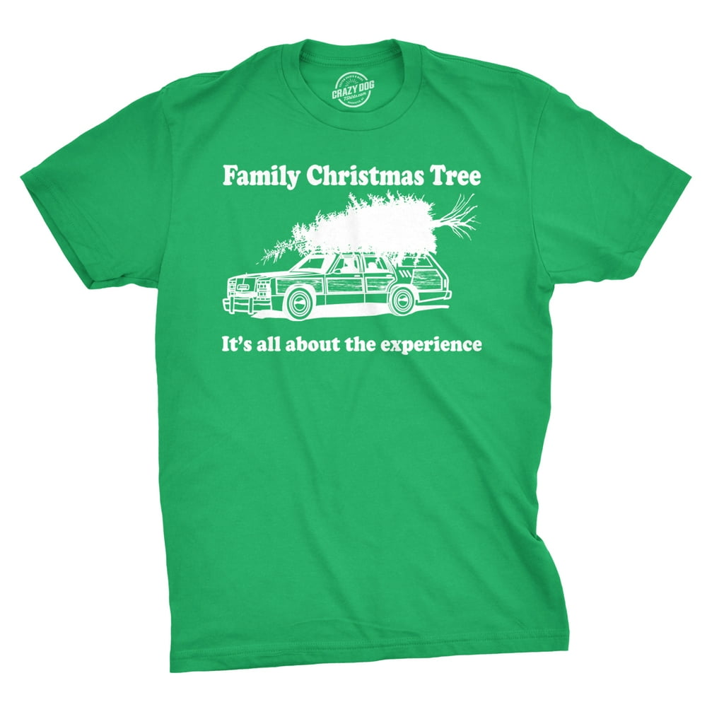 Crazy Dog TShirts Family Christmas Tree T Shirt Funny Vacation Movie