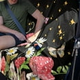 thumbnail image 3 of Drydeepin Butterfly Mushroom Daisy Car Seat Covers for Backseat, Starry Night Rear Bench Seat Cover Towel Saddle Blanket Seat Protector Universal Auto Accessories for Trucks Van SUV, 3 of 7