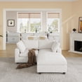 thumbnail image 6 of Sdorens 78" L Shaped Cloud Sectional Couch,Comfy Upholstered Modular Couches for Living Room,Modern Modular Sectional Sofa with Ottoman Deep Seat,Beige, 6 of 15