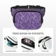 thumbnail image 5 of Fotbe Lavender Flowers Cangurera Cuadrada con Estampado de Doble Capa, Bolsa de Cintura Ajustable Mini para Hombres y Mujeres, 5 of 9