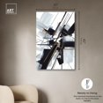 thumbnail image 5 of Art Remedy Black and White Art Canvas, 30" x 45", Gallery Wrapped, Interlocking Black, 5 of 7