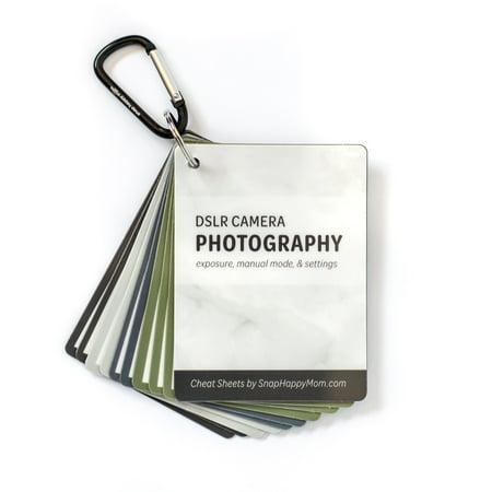 DSLR Photography Cheat Sheet Cards for Canon  Nikon and Sony Cameras | Quick Reference Guide For Beginners | Camera Settings  Exposure & Manual Mode