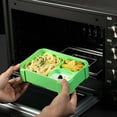 thumbnail image 6 of 3-Compartment Lunch Box - Reusable Meal Prep Container for & Adults, Leak-Proof Food Storage with Silicone Sealing Ring, Ideal for , Work, and Picnics - Dishwasher Safe Bento Box Green, 6 of 6