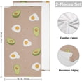 thumbnail image 2 of SKYSONIC Avocado Soft Hand Towels 2-Piece Absorbent Bath Towel Decorative Fingertip Towels for Bathroom Gym Spa Hotel Beach Swimming Pool,14.4" x 28.3", 2 of 7