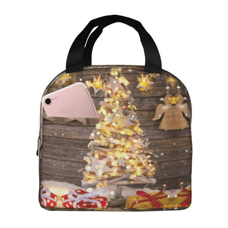Insulated Lunch Bag for Women Men - Christmas Tree 01 Leakproof Cooler Lunch Box for Women Men  Lunch Tote Bags for Work School Picnic Travel