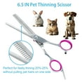 thumbnail image 4 of 6-in-1 Professional Pet Grooming Scissors Set (Safe Rounded Tips/Stainless Steel/Thinning Scissors) - Suitable for Dogs and Cats - Pink, 4 of 7