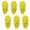 Yellow, variant on 2Pc Artificial Morning Glory Vines Outdoor Decor – UV Fade-Proof Hanging Plants for Garden Fence Cover, Patio Privacy Screen (Weather-Resistant 6-Pack Easy Install)