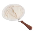 thumbnail image 2 of Cloth Coffee Filter, Reusable Environmental Friendly Washable Flannel Cloth Handmade Coffee Strainer with Wood Handle for Coffee Lover Home Office Use, 2 of 7