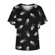 thumbnail image 4 of Camiseta de manga corta suelta con cuello en V y estampado informal a la moda de verano para mujer Fridja  zx3597, 4 of 5