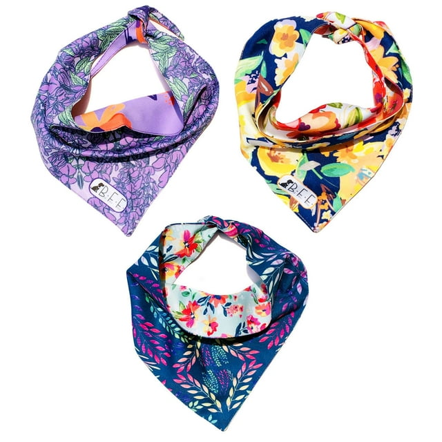 Bandanas para perros set de 3 piezas talla chica - Acuarella
