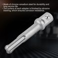 thumbnail image 3 of Qiilu 3PC SDS Plus Steel Socket Adapter 2PC SDS Socket Hexagonal Extension Electric Tool Accessories, Electric Tool Accessories, Drill Wrench Adapter, 3 of 8