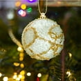 thumbnail image 4 of FACESOW Under 5$ Christmas Balls Ornaments for Xmas Christmas Tree, Christmas 8cm Christmas Tree Foam Pendant Christmas Decorations Pearl Hanging Colored, Christmas Tree Bulbs Ornaments, 4 of 6